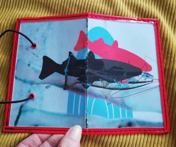 porte cartes motif requins
